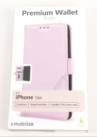 Mobilize Leather Bag Gsm - 80712 Mobilize Premium Gelly Wallet Book Case Apple Iphone 16e Purple