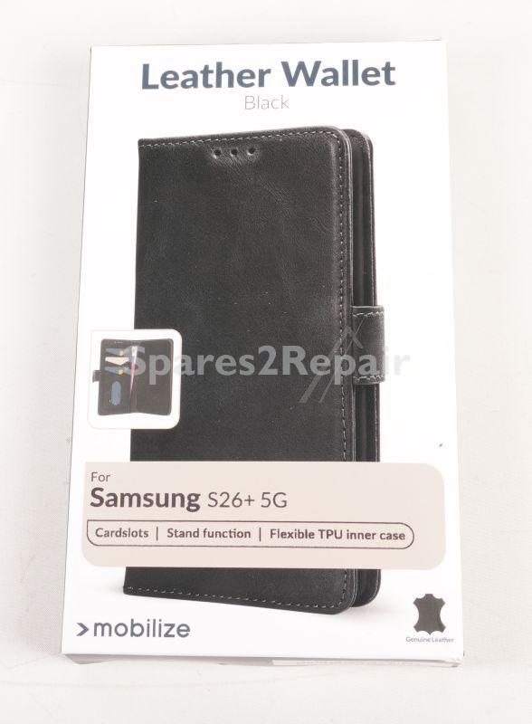 Mobilize Leather Bag Gsm - 81720 Mobilize Leather Wallet Samsung Galaxy S26+ 5g Black