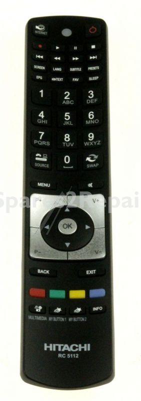 Vestel Ir remote Control - 20587994 R-c 5112 Hitachi&5112 (gray-s)black-p)(x