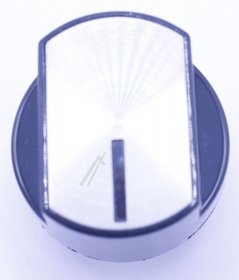 Simfer Button - H20-10-120-026 10001666 Black Plastic Knob With Inox Cap I4_6 - Short Shaft