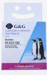 G&g Colour Cartridge - Ribbon Alternative For M-k221bz, Black On White