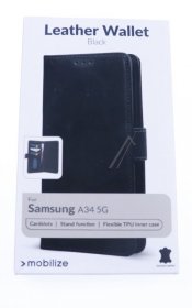 Mobilize Leather Bag Gsm - 28487 Mobilize Leather Case Samsung Galaxy A34 5g Black