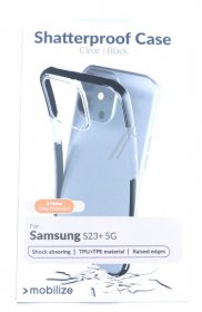 Mobilize Leather Bag Gsm - 28598 Mobilize Shatterproof Case Samsung Galaxy S23+ 5g Black