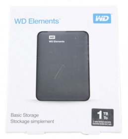 Usb 2,5" Hard Discs - Wd Elements Wdbuzg0010bbk-wesn Portable Hdd 1tb -usb3 0