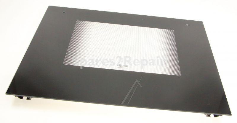 Oven outer Door - 140225485469 Front Glass Black 594x466mm [Electrolux Aeg]