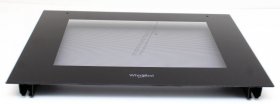 Door Panel - C00856372 488000856372 Oven Glass Assembly Black Whirlpool [Whirlpool Indesit]