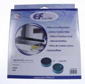 Eurofilter Carbon Filter - Nyttig Fil 120 Fks243 Longlife Activated Carbon Filter Alternative For Ikea 904 213 36-2 Pieces