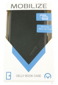 Mobilize Leather Bag Gsm - 24306 Classic Gelly Wallet Book Case Motorola Moto G6 Plus Black