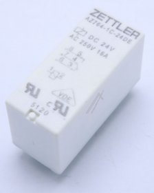 Zettler Pcb Relay To 24v - 24vdc 16a-250vac Relay, 1 Changeover