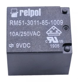 Relpol Pcb Relay To 12v - 9vdc 10a-250vac Relais, 1 Wechsler