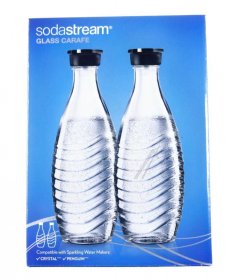 Sodastream Containers - Sodastream Double Pack Glass Carafes 0.7l