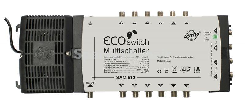 Astro Multi Switch - Sam 512 Ecoswitch Standalone-multischalter, 5 Eingange Fur Eine Satellitenposi