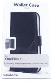 Mobilize Leather Bag Gsm - 28719 Mobilize Classic Gelly Wallet Book Case Oneplus 11 Black