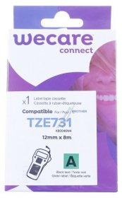 Armor Colour Cartridge - K80046za Ribbon For Tze731 Black On Yellow