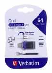 Verbatim Usb-stick 3.0 - Store N Go Dual Drive Usb 3.0-usb C 64gb