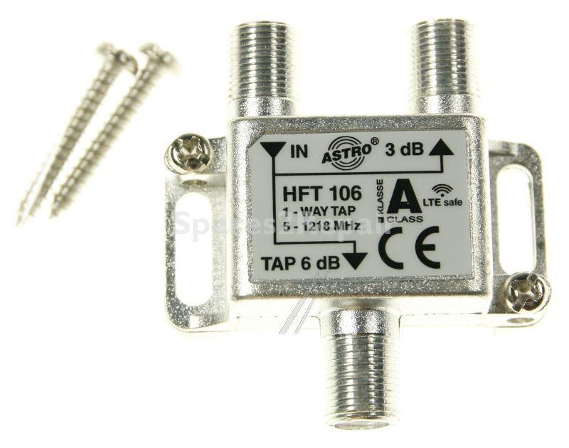 Astro Aerial Distributor - Hft 106 Abzweiger 1-fach 5 - 1218 Mhz AbzweigdÄmpfung Ca 6 Db DurchgangsdÄmpfung Ca 3 Db - 00408165