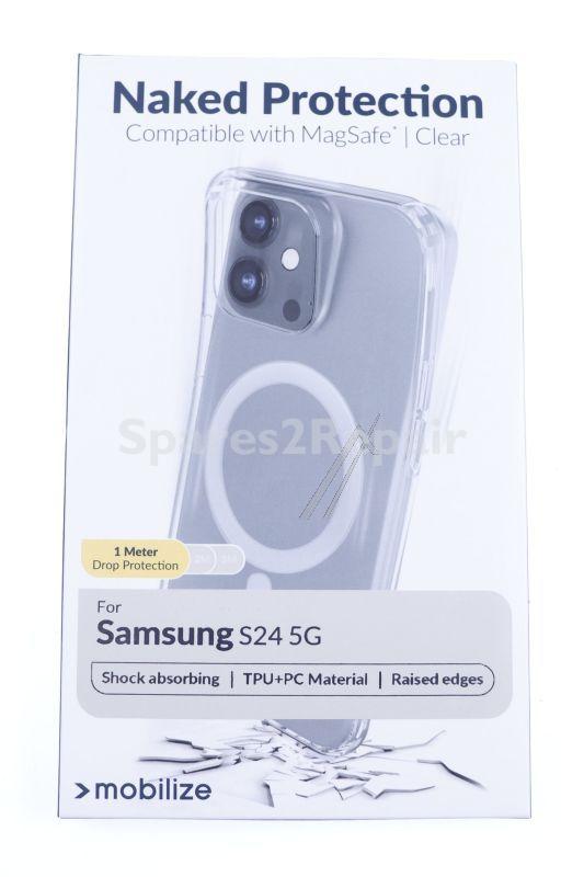Mobilize Leather Bag Gsm - 29276 Mobilize Magsafe Compatible Naked Protection Case For Samsung Galaxy S24 5g Transparent
