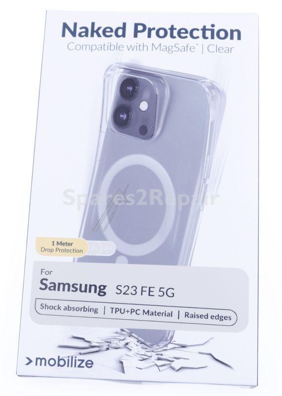 Mobilize Leather Bag Gsm - 29898 Mobilize Magsafe Compatible Naked Protection Case For Samsung Galaxy S23 Fe 5g Clear