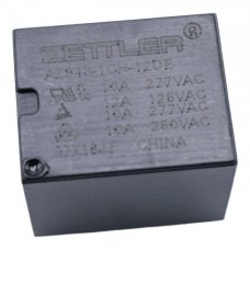 Zettler Pcb Relay To 12v - 12vdc 15a-277vac Relay, 1 Changeover