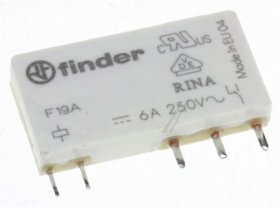 Finder Pcb Relay To 12v - 12vdc 6a-250vac Relay, 1 Pole Co