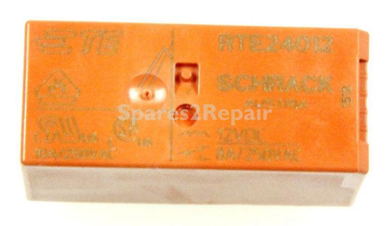 Te Connectivity Schrack Pcb Relay To 12v - 12vdc 8a-250vac Relay, 2 Changeovers