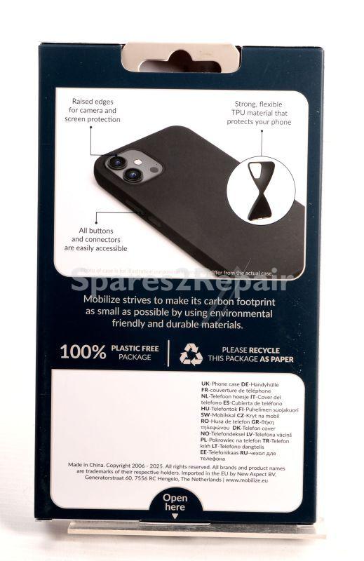 Mobilize Leather Bag Gsm - 80322 Mobilize Rubber Gelly Case Xiaomi Redmi Note 14 Matt Black