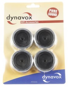 Dynavox Foot - 50x16mm 206381 Hifi-accessories Set X 4 Polished Silver