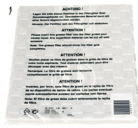 Grease Filter - Lz61000 00452151 Grease Filter Paper For Extractor Hoods 49 6cm X 58 7cm [Bosch Siemens]