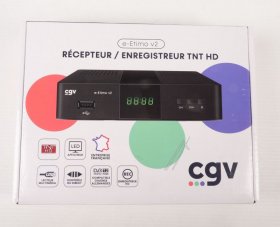 Cgv Dvbt Receiver - E-etimo V2 Tnt Hd Receiver With Display Hevc265 - 70064