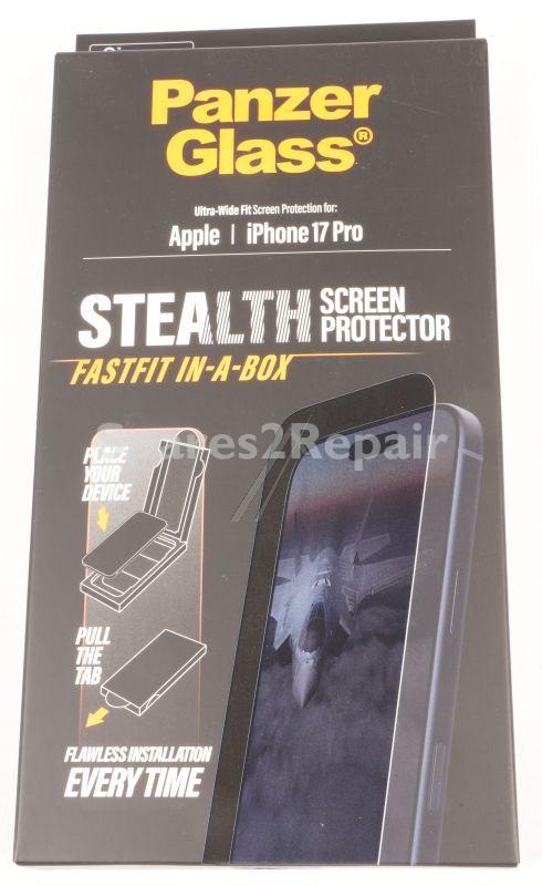 Panzerglass Display Protective Film - Pg69356 Panzerglass Screen Protector W Black Frame Iphone 17 Pro | Ultra-wide Fit W Fastfit In-a-box