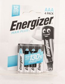 Energizer Aaa 1,5v Battery - Lr03 E303320601 Max Plus Micro (aaa) Chp 4 Pieces