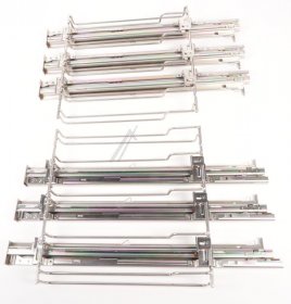 Telescopic Slideout Oven Grills - 17008994 Extension Rail Set Set Contains Hook-in Rack Pair 5 Levels And 3 Cliprail Pairs For 60cm Pyrolysis Appliances Substitu [Bosch Siemens]