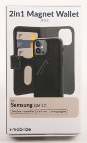Mobilize Leather Bag Gsm - 81530 Mobilize 2in1 Magsafe Compatible Gelly Wallet Case Samsung Galaxy S26 5g Black