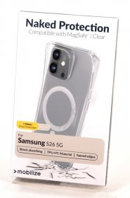Mobilize Leather Bag Gsm - 81827 Mobilize Magsafe Compatible Naked Protective Case For Samsung Galaxy S26 5g Transparent