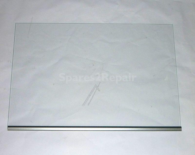 Glass Panel - C00432170 480132101131 Crisper Cover Dark Si Plastic Profile [Whirlpool Indesit]
