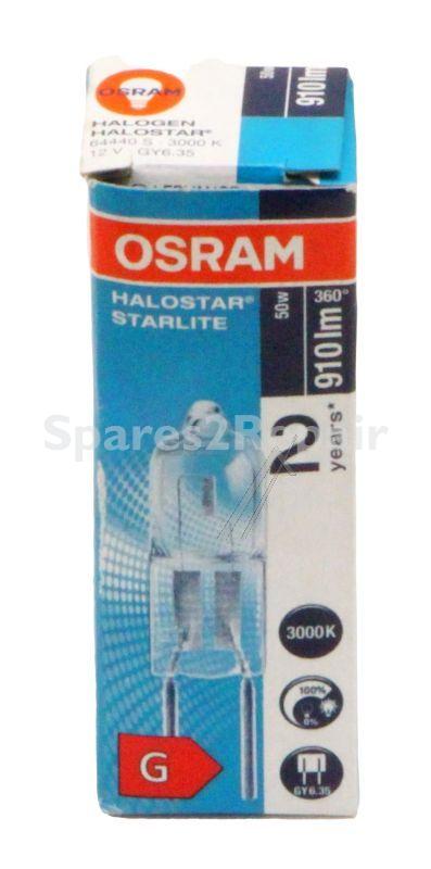 Osram Halogen Lamp - Halogen Lamp Without Reflector, Gy6.35, 50 W, 12 V