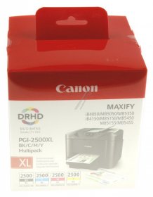 Canon Cartridge - Pgi-2500xl C-m-y-bk 9254b004 Ink Cartridges Multipack Cmyk