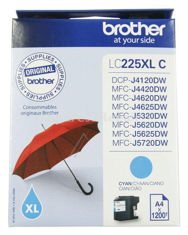 Brother Cartridge - Lc225xlc Ink Cartridge Cyan 1 2k