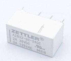 Zettler Pcb Relay To 24v - 24vdc 3a-230vac Relais, 2 Wechsler