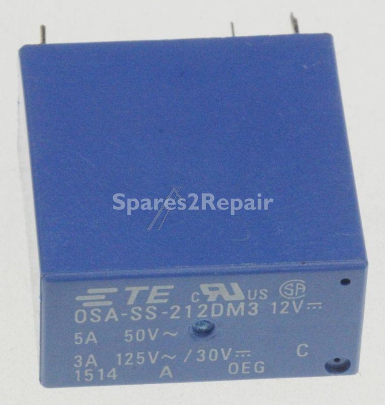 Te Connectivity Pcb Relay To 12v - 12vdc 3a-125vac Osa-ss-212dm3 Relay 2 Form A Dpst-no