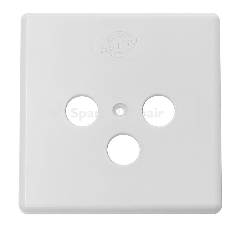 Astro Surface Mounting Box Aerial S. - Guz 450 Frame 3-gang White, Pure White, 80 X 80 Mm