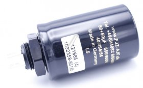 Ftcap Radial Electrolytic 85 Degrees - 50+50uf-550v Elco Radial 35x54mm,screw -on Coil With M18 Central Mounting