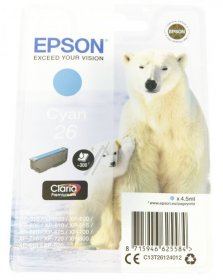 Epson Cartridge - 26 Ink Cartidge Cyan 4 5 Ml
