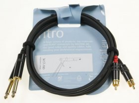 Cordial Neutrik Phono Plug/jack Plug - 2x 6.3mm Jack Plug Mono --> 2x Phono Plug