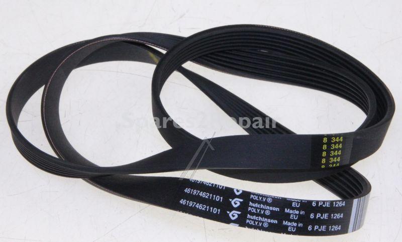 Poly v belt - C00313729 481235818212 Belt J6 1264 (8kg) [Whirlpool Indesit]