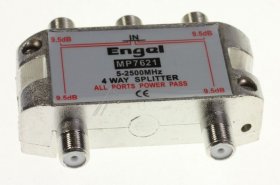 4 Way Splitter Sat/terr/wb - 4 Way Splitter 9.5db 5-2500mhz With Dc Transmission
