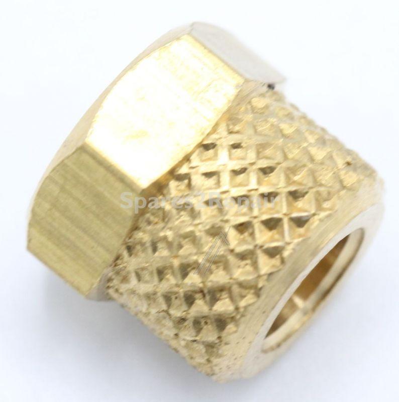 Connection Piece - 50267808009 Nut connector brass Nickel m7x [Electrolux Aeg]