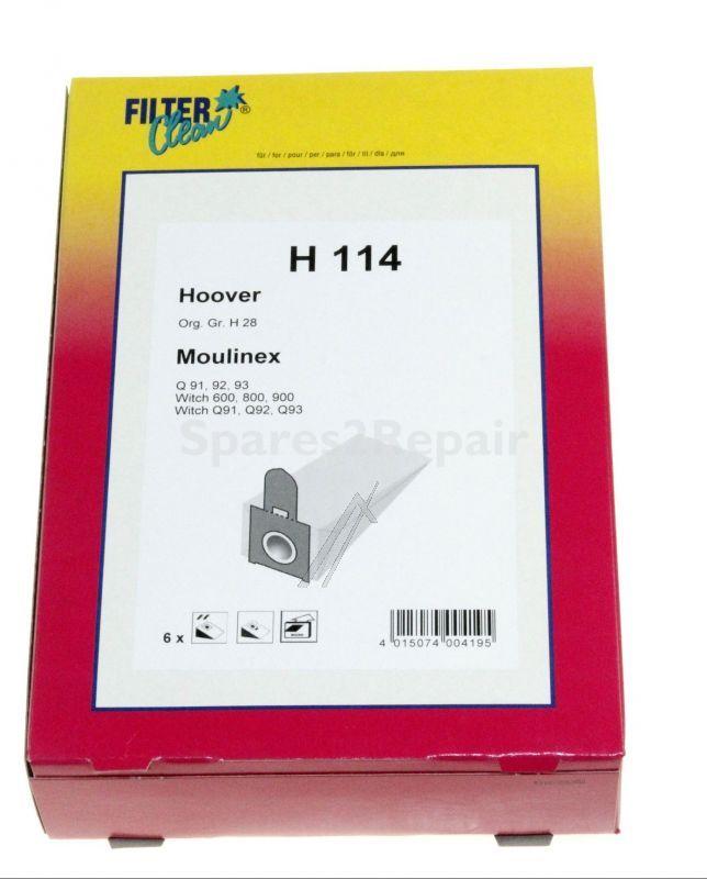 Filterclean Vacuum Cleaner Bags - H114 000243-k Dust Bag 6 Pcs