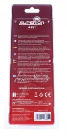 Superior Universal Remote Control - Slim 4in1 Suptpb009 Remote Control Univ 4 En1 (tv-sat-dvd-aux)