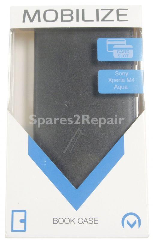Mobilize Leather Bag Gsm - 22186 Mobilize Classic Case Book Cover Sony Xperia M4 Aqua Black